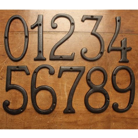 old fashioned metal house numbers|old house numbers.